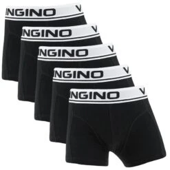 Vingino Jongens 5-pack Boxers Basic Zwart