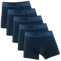 Vingino Jongens 5-pack Boxers Basic Blauw