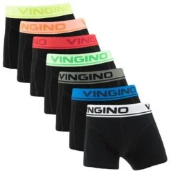 Vingino Jongens 7-pack Boxers Basic Combi Zwart