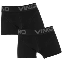 Vingino Jongens 2-pack Boxers Zwart