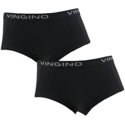 Vingino Meisjes 2-pack Hipsters Basic Zwart