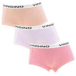 Vingino Meisjes 3-pack Hipsters Basic Roze & Oranje