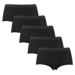 BJØRN BORG Björn Borg Dames Cotton Stretch 5-pack Mini Boxershorts Basic Zwart