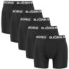 BJØRN BORG Björn Borg Performance 5-pack Microfiber Boxers Basic Zwart
