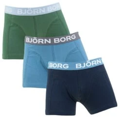 BJØRN BORG Björn Borg Jongens Premium Cotton Stretch 3-pack Boxers Basic Multi