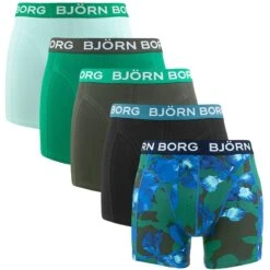 BJØRN BORG Björn Borg Cotton Stretch 5-pack Boxers Basic Print Multi II