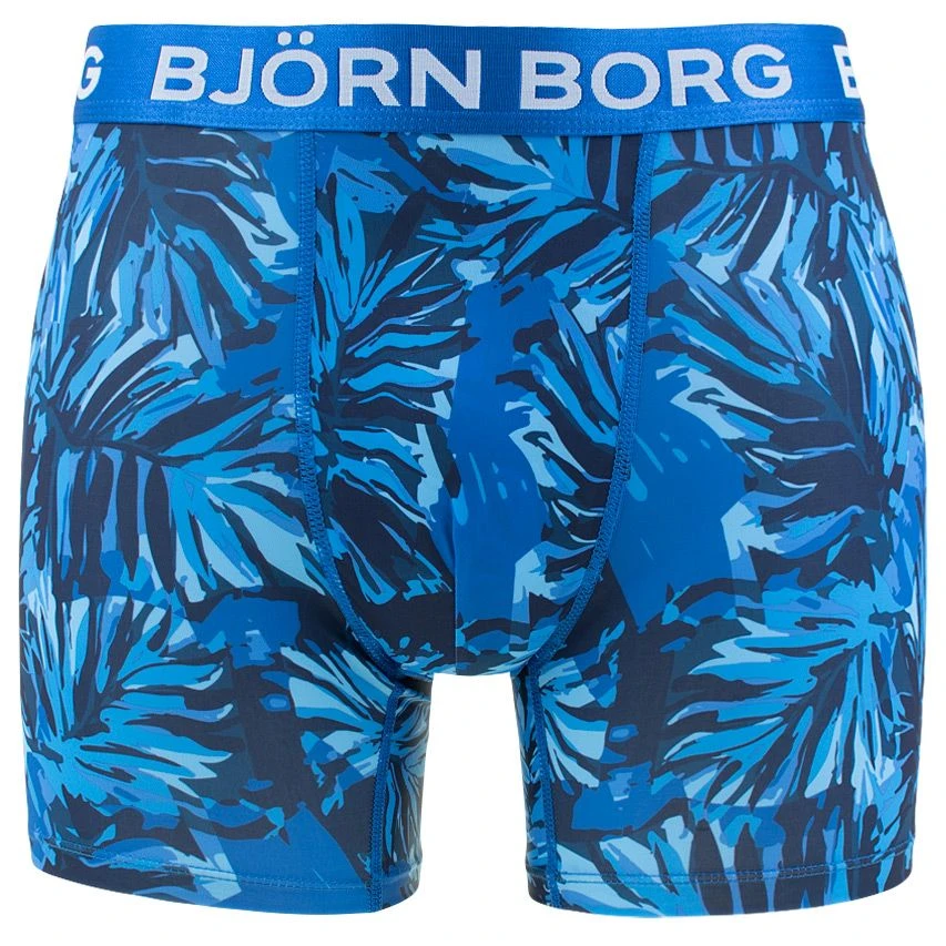 BJØRN BORG Björn Borg Performance 5-pack Boxers Leafs Blauw & Zwart 2 BJØRN BORG Björn Borg Performance 5-pack Boxers Leafs Blauw & Zwart - Afbeelding 2