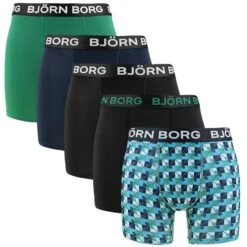 BJØRN BORG Björn Borg Performance 5-pack Boxers Tennis Print Multi