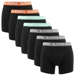 BJØRN BORG Björn Borg Cotton Stretch 7-pack Boxers Basic Combi Zwart II