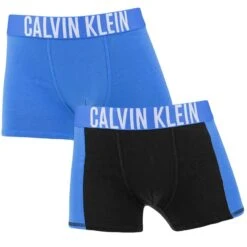 Calvin Klein Jongens 2-pack Boxers Basic Blauw & Zwart