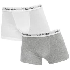 Calvin Klein Jongens 2-pack Boxers Grijs & Wit