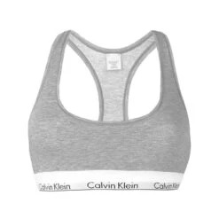 Calvin Klein Dames Plus Size Unlined Bralette Grijs