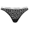 Calvin Klein Dames Brazilian Kant Zwart