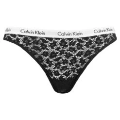 Calvin Klein Dames Brazilian Kant Zwart