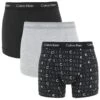 Calvin Klein 3-pack Boxers Zwart / Grijs / Subdued Logo