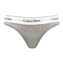 Calvin Klein Dames Plus Size String Grijs
