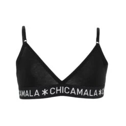 Chicamala Meisjes Triangle Bralette Basic Zwart