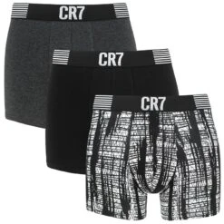 CR7 3-pack Boxers AOP Zwart