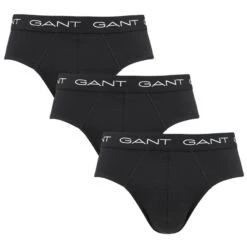 GANT 3-pack Herenslips Basic Zwart