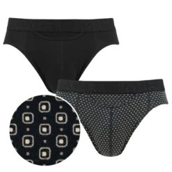 HOM HO1 2-pack Herenslips Gauthier Zwart