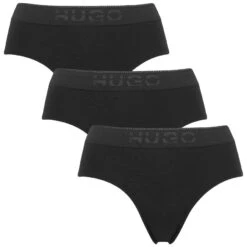 Hugo Boss Dames HUGO 3-pack Easy Hipsters Zwart