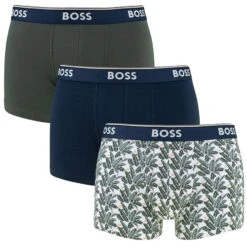 Hugo Boss BOSS Power 3-pack Boxer Trunks Leafs Multi