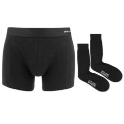 Jack & Jones Giftbox Bamboe Boxer & Sokken Zwart