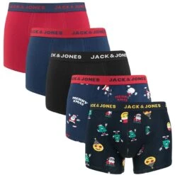 Jack & Jones 5-pack Boxers Smiley Xmas Multi