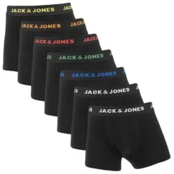 Jack & Jones Jongens 7-pack Boxers Basic Zwart