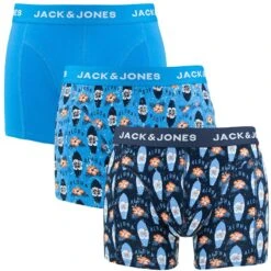 Jack & Jones 3-pack Boxers Kapaa Blauw