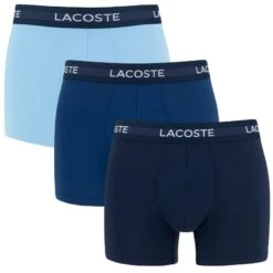 Lacoste 3-pack Microfiber Boxers Motion Blauw