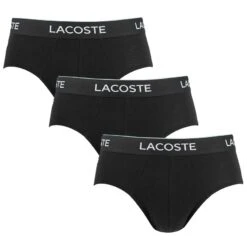 Lacoste 3-pack Herenslips Casual Zwart
