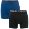 Muchachomalo 2-pack Microfiber Boxers Zwart & Blauw