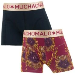 Muchachomalo Jongens 2-pack Cotton Modal Boxers Wolf Multi