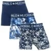 Muchachomalo Jongens 3-pack Boxers Floraldino Blauw