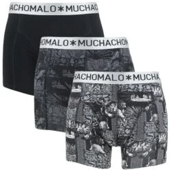 Muchachomalo 3-pack Boxers Occult Zwart & Grijs