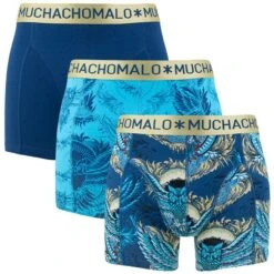 Muchachomalo 3-pack Boxers Mix Print Blauw II