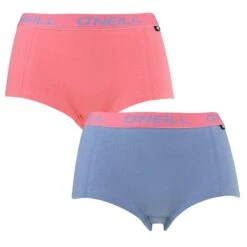 O'Neill Dames 2-pack Boxershorts Roze & Blauw
