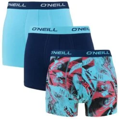 O'Neill 3-pack Boxers Multi Waves Blauw
