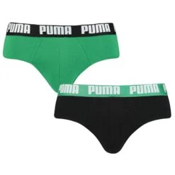 PUMA 2-pack Herenslips Zwart & Groen