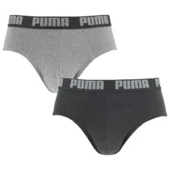 PUMA 2-pack Herenslips Grijs