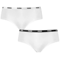 PUMA Dames 2-pack Cotton Modal Hipsters Wit