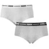PUMA Dames 2-pack Cotton Modal Mini Boxershorts Grijs