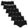 PUMA Dames 6-pack Boxershorts Zwart
