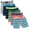 PUMA Jongens 6-pack Boxers Printed Stripe Multi
