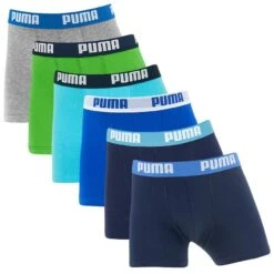 PUMA Jongens 6-pack Boxers Basic Multi