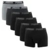 PUMA 6-pack Boxers Basic Zwart