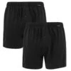Schiesser 2-pack Wijde Boxershorts Zwart